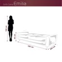Ver imagem 3 de Sofá Cama 3 Lugares Reclinável Emília 