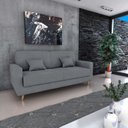 Ver imagem 1 de Sofá Cama 3 Lugares Reclinável Emília 