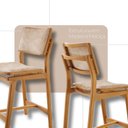 Ver imagem 4 de Conjunto Mesa Bistrô Ballare Tampo Redondo e 4 Banquetas Eva Milano/imbuia Nat/cinam. Imbuia
