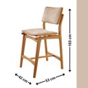 Ver imagem 2 de Conjunto Mesa Bistrô Ballare Tampo Redondo e 4 Banquetas Eva Milano/imbuia Nat/cinam. Imbuia