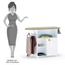 Ver imagem 4 de Tábua de Passar Roupa com Balcão Vitória Branco 107 Cm - Pallazio