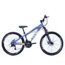 Ver imagem 1 de Bicicleta Vikingx 26 Câmbios Importados 21v Aero Azul Amarelo