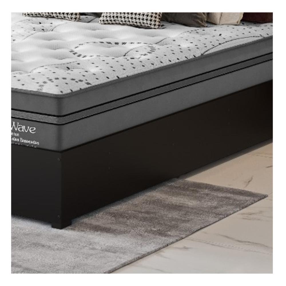 Cama Box Queen 1,58 Mdp/mdf Imperatriz Preto Viero | MadeiraMadeira