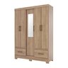 Guarda-roupa Solteiro 5 Portas 2 Gavetas B60 - 4