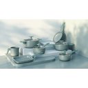 Ver imagem 2 de Conjunto de Panelas Sartin Cook 7 Peças Cerâmica Mimo Style - Verde Água