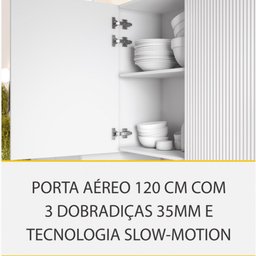 Cozinha Modulada 8 Peças Nesher Rainha Gourmet Ripado 100% Mdf - 5