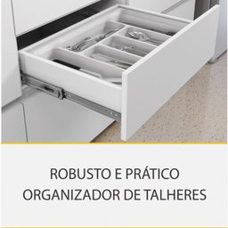 Cozinha Modulada 8 Peças Nesher Rainha Gourmet Ripado 100% Mdf - 7