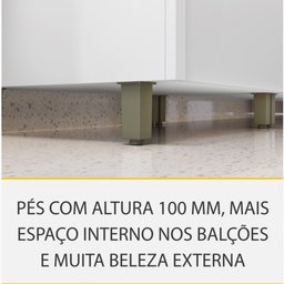 Cozinha Modulada 8 Peças Nesher Rainha Gourmet Ripado 100% Mdf - 6