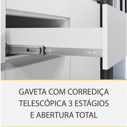 Cozinha Modulada 8 Peças Nesher Rainha Gourmet Ripado 100% Mdf - 13