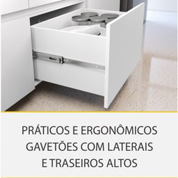 Cozinha Modulada 8 Peças Nesher Rainha Gourmet Ripado 100% Mdf - 10
