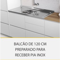 Cozinha Modulada 8 Peças Nesher Rainha Gourmet Ripado 100% Mdf - 12