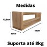 Porta Temperos Condimentos de Parede Madeira Pinus 48cm 2 Un - 2