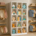 Ver imagem 7 de Expositor Colméia Armário Arara Balcão Caixa Loja Roupa 7 Pç