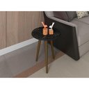 Ver imagem 1 de Mesa Lateral Brilhante Nero Pintura Efeito Mármore