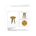 Ver imagem 2 de Mesa Lateral Brilhante Nero Pintura Efeito Mármore