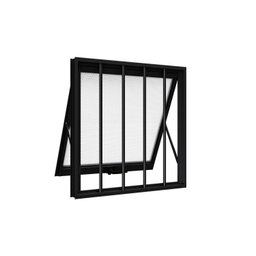Janela de Aluminio Maxim-ar com Grade 60x60cm Lucasa - 1