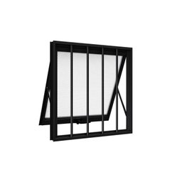 Janela de Aluminio Maxim-ar com Grade 60x60cm Lucasa - 2
