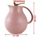Ver imagem 5 de Garrafa Térmica Mesa Pássaro Dourado Rosa Pink Leite Café 1l