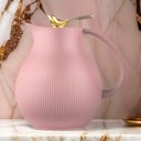Ver imagem 2 de Garrafa Térmica Mesa Pássaro Dourado Rosa Pink Leite Café 1l