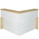 Ver imagem 1 de Balcão Para Recepção Escritório Office Atria Executiva 147x147cm A02 Carvalho Branco - Lyam
