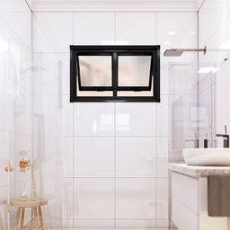 Janela de Aluminio Maxim-ar Duplo Horizontal 60x118cm Lucasa - 2
