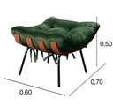 Ver imagem 3 de Puff Costela Cor:Veludo Verde 270