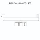 Ver imagem 2 de Porta Toalha 63,5cm Fani Horus Cobre Fosco 4400 Rv450