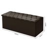 Baú Sapateira Mdf Casal Puff Veludo Cama Box Marrom Escuro - 2