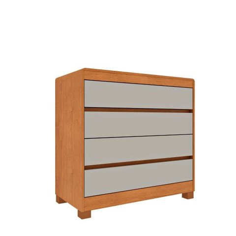 Cômoda Espanha 4 Gavetas sem Pés Tcil:Cinamomo/Off