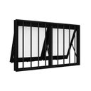 Ver imagem 2 de Janela de Aluminio Maxim-ar Duplo Horizontal com Grade 60x118cm Lucasa