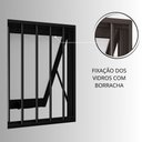 Ver imagem 6 de Janela de Aluminio Maxim-ar Duplo Horizontal com Grade 60x118cm Lucasa