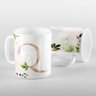 Caneca Letras Iniciais Q Rose - 1