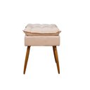 Ver imagem 7 de Kit Luxo 02 Poltronas Amamentação Suede + 1 Puff Pés Palito Cor:bege
