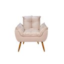 Ver imagem 3 de Kit Luxo 02 Poltronas Amamentação Suede + 1 Puff Pés Palito Cor:bege