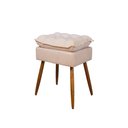 Ver imagem 6 de Kit Luxo 02 Poltronas Amamentação Suede + 1 Puff Pés Palito Cor:bege