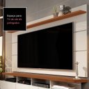 Ver imagem 2 de Rack com Painel para Sala Televisão até 65 Polegadas - Mod.2034:Off White/Freijó