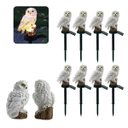Ver imagem 3 de Coruja Luminaria Solar Kit 8 Uni Enfeite Casa Jardim Quintal Decoracao Iluminacao Resistente Luz LED