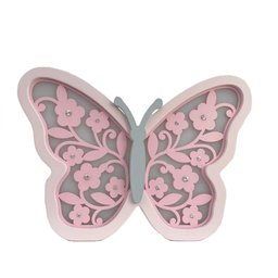 Luminária Borboleta Floral - LML-80 BH BABY KIDS Com Fio - 1