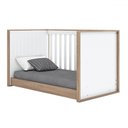 Ver mais imagens de Quarto de Bebê Completo Confete 4 Portas 2 Gavetas com Vidro Branco/jequitibá - Henn