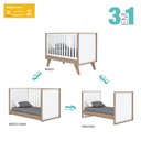 Ver imagem 6 de Quarto de Bebê Completo Confete 4 Portas 2 Gavetas com Vidro Branco/jequitibá - Henn