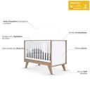 Ver imagem 5 de Quarto de Bebê Completo Confete 4 Portas 2 Gavetas com Vidro Branco/jequitibá - Henn