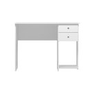 Ver imagem 2 de Escrivaninha Mesa Escritório 2 Gavetas 100cm Branco