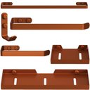 Ver imagem 1 de Kit Acessórios para Banheiro 6 Peças Rose Gold Fs Plus