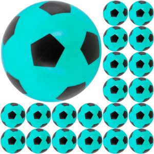 Kit 20x Bola de Vinil Pingo Dente de Leite Futebol - Azul