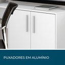 Ver imagem 4 de Kit 2 Peças com Mesa para Escritório em L e Armário Multiuso Alto Aberto Espresso Móveis