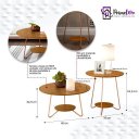 Ver imagem 3 de Conjunto Mesa de Centro e Lateral Liz:Freijó