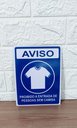 Ver imagem 3 de Placa de Sinalização Proibido Entrada sem Camisa 15x20 Azul