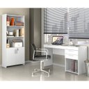 Ver imagem 1 de Kit 2 Peças 1 Escrivaninha 2 Gavetas 1 Armário 2 Portas 2 Prateleiras Espresso Móveis