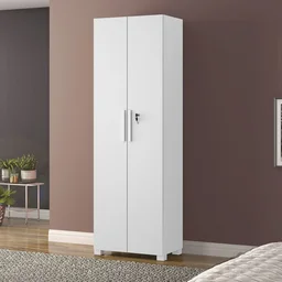 Kit 4 Peças com Mesa para Escritório em L 1, Escrivaninha, Armário Multiuso Aberto e Armário Fechado - 18