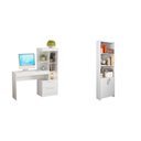 Ver imagem 2 de Kit 2 Peças 1 Escrivaninha com Estante 1 Armário 2 Portas Espresso Móveis